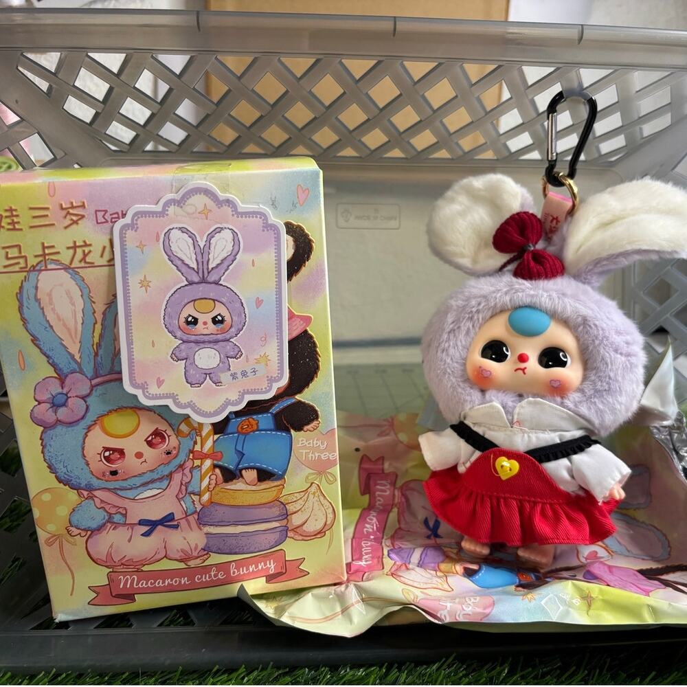 Baby three macaron cute bunny v1
